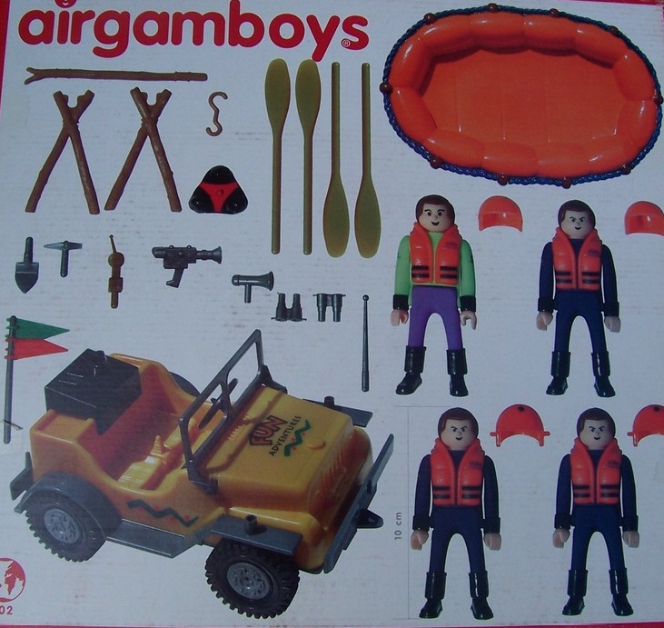 Maxi Pack Airgam boys Campement aventure (compatible aux marques courantes)  Voiture Jeep Rafting