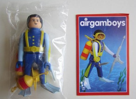 Figurine Airgam boys Plongeur sous marin + accessoires (compatible aux marques courantes)