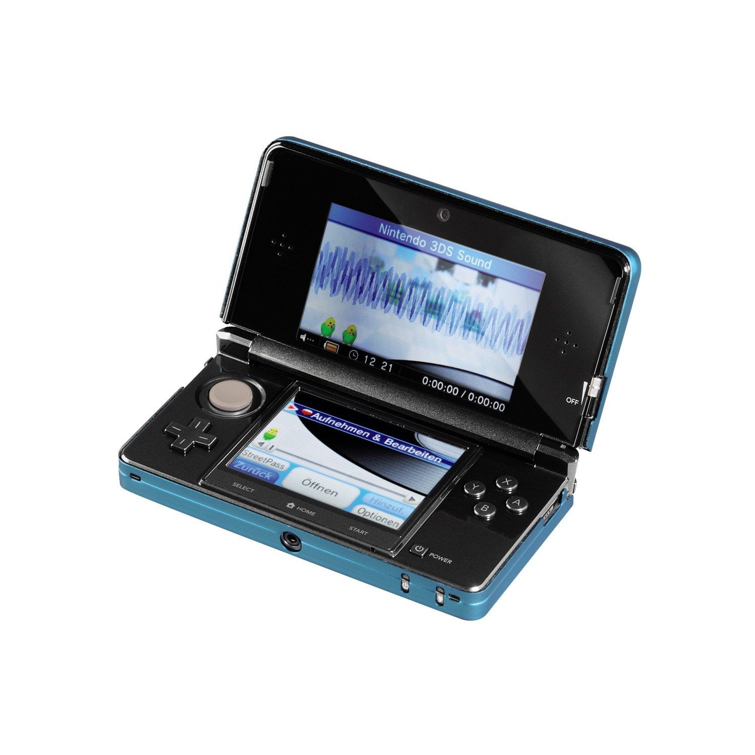 Boîtier métallique bleue pour 3DS