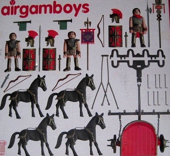 Maxi Pack Airgam boys char romain et gladiateurs  (compatible aux marques courantes)