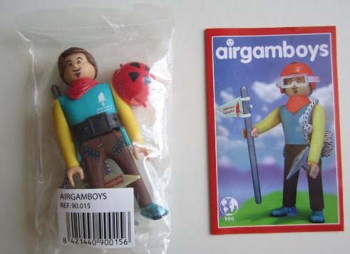 Figurine Airgam boys Alpiniste escaladeur  + accessoires (compatible aux marques courantes)