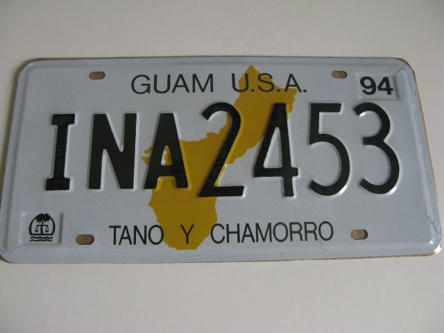 Plaque d immatriculation americaine decorative usa Guam