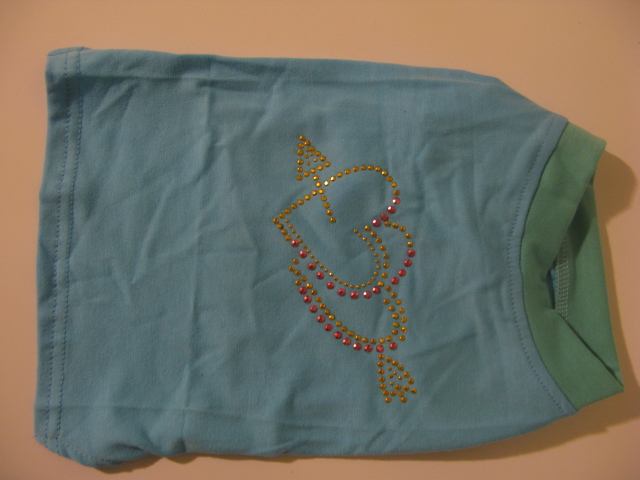 T shirt  pour chien, strass, Taille XS