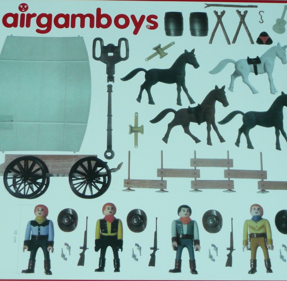 Maxi Pack Airgamboys cowboys western roulotte (compatible aux marques courantes)