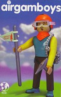 Figurine Airgam boys Alpiniste escaladeur  + accessoires (compatible aux marques courantes)