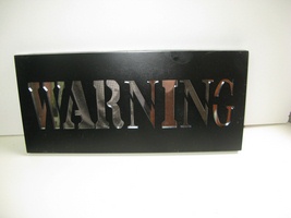 Plaque type panneau signalisation industriel Warning
